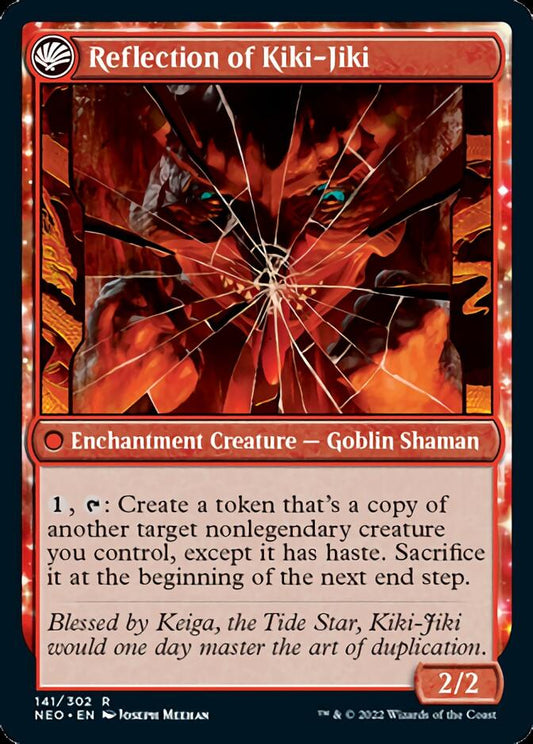 Fable of the Mirror-Breaker // Reflection of Kiki-Jiki (141) - Kamigawa: Neon Dynasty