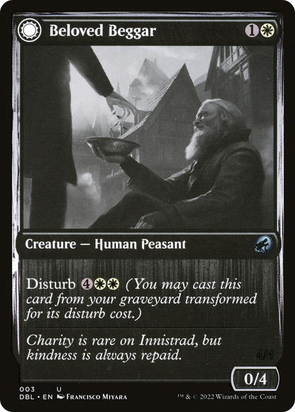 Beloved Beggar // Generous Soul (003) Foil - Innistrad: Double Feature