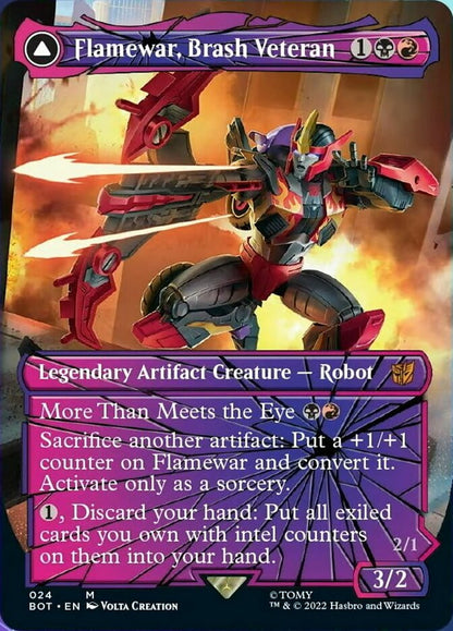 Flamewar, Brash Veteran (Shattered Glass) (024) - Transformers