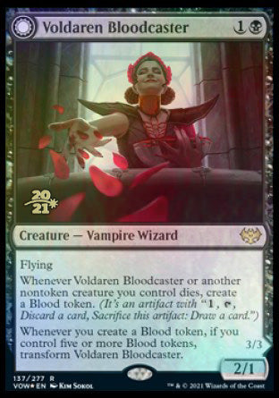 Voldaren Bloodcaster // Bloodbat Summoner (137s) Foil - Innistrad: Crimson Vow Promos