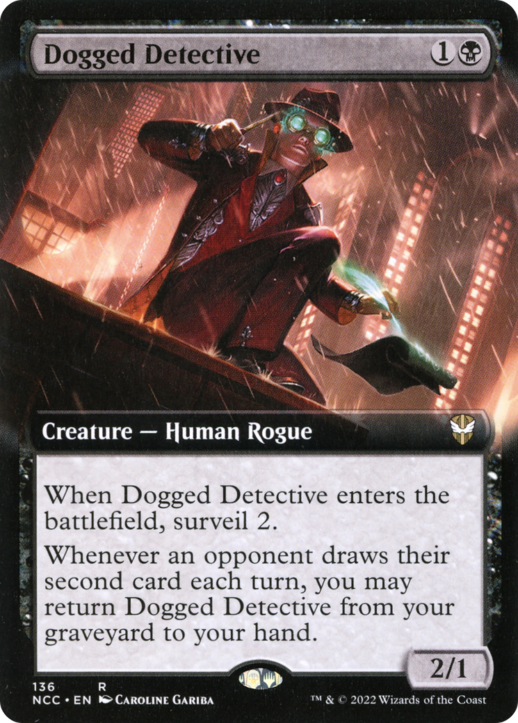 Dogged Detective (Extended Art) (136) - New Capenna Commander