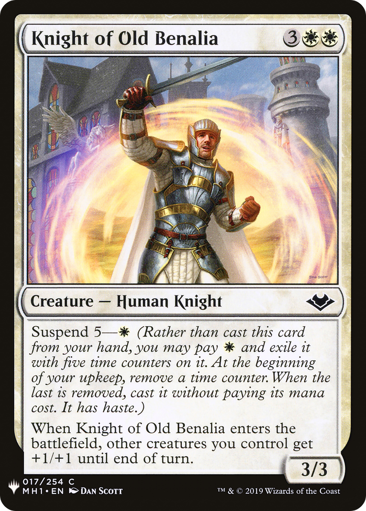 Knight of Old Benalia (MH1-17) - The List