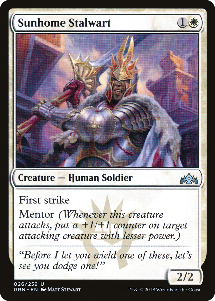 Sunhome Stalwart (026) Foil - Guilds of Ravnica