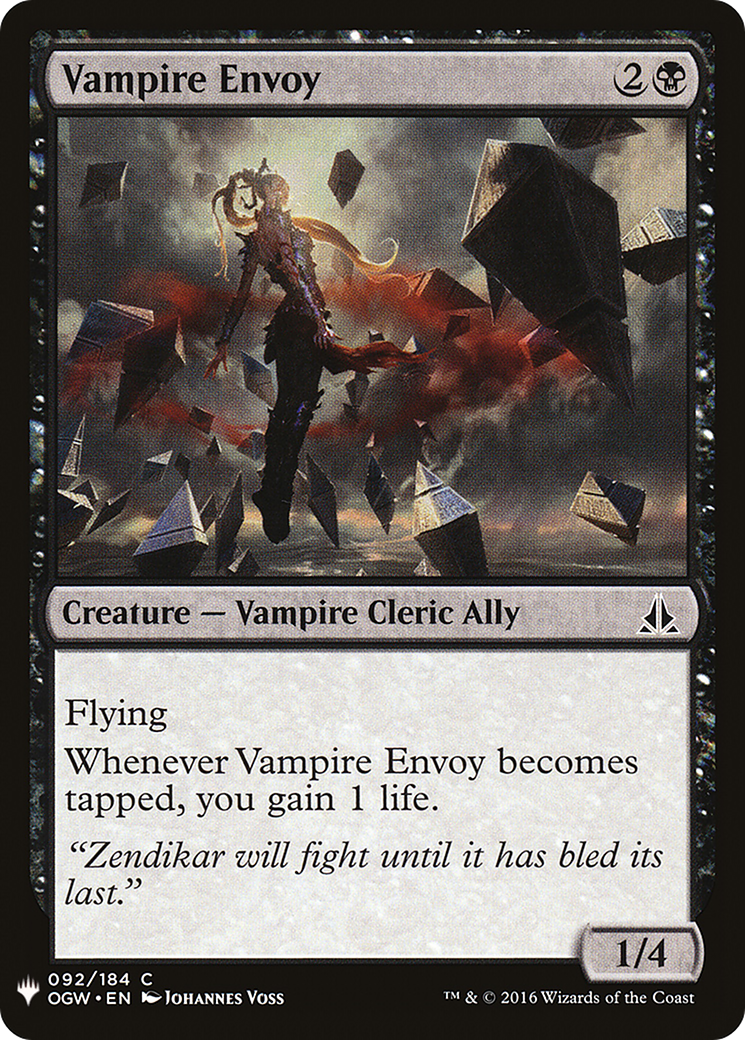 Vampire Envoy (OGW-92) - The List