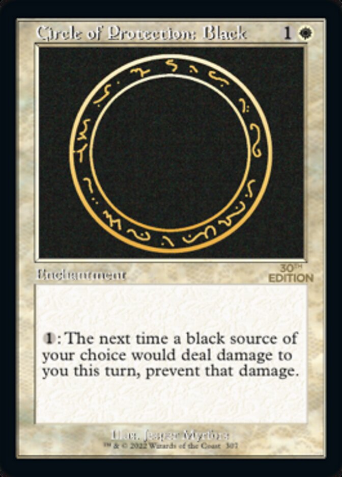 Circle of Protection: Black (Retro) (307) - 30th Anniversary Edition