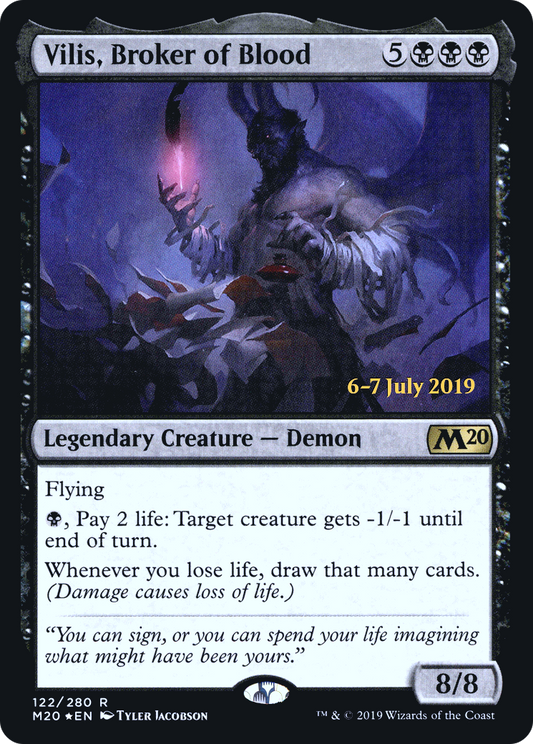 Vilis, Broker of Blood (122) Foil - Core Set 2020 Promos