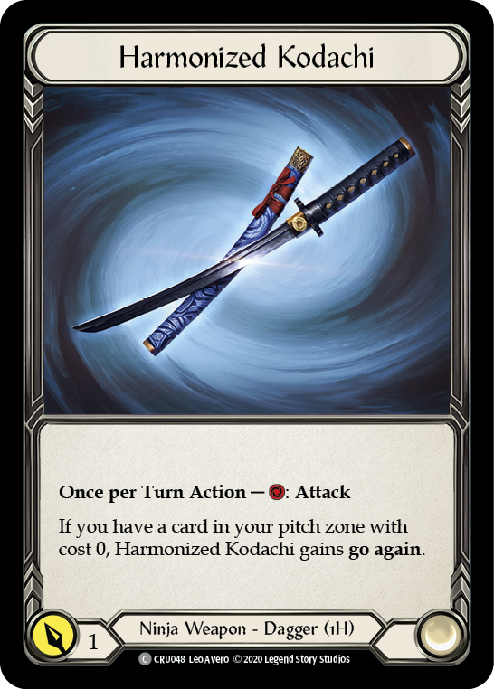 Harmonized Kodachi [CRU048] (Crucible of War)  1st Edition Normal | Silver Goblin