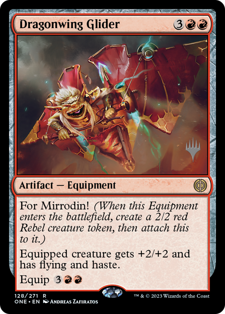 Dragonwing Glider (128p) - Phyrexia: All Will Be One Promos