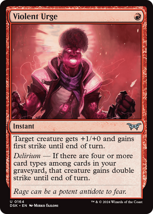Violent Urge [Duskmourn: House of Horror] Foil