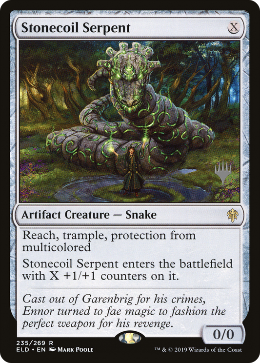 Stonecoil Serpent (235) - Throne of Eldraine Promos