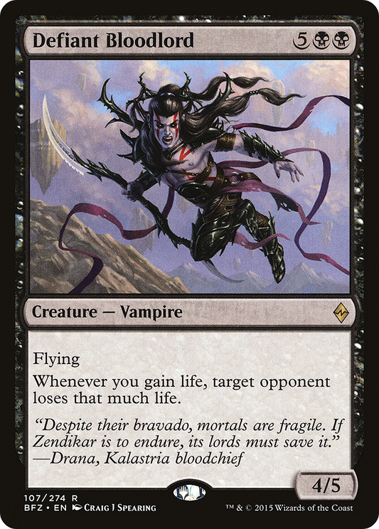 Defiant Bloodlord (107) - Battle for Zendikar