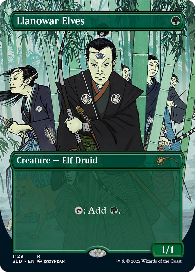 Llanowar Elves (1129) Foil - Secret Lair Drop