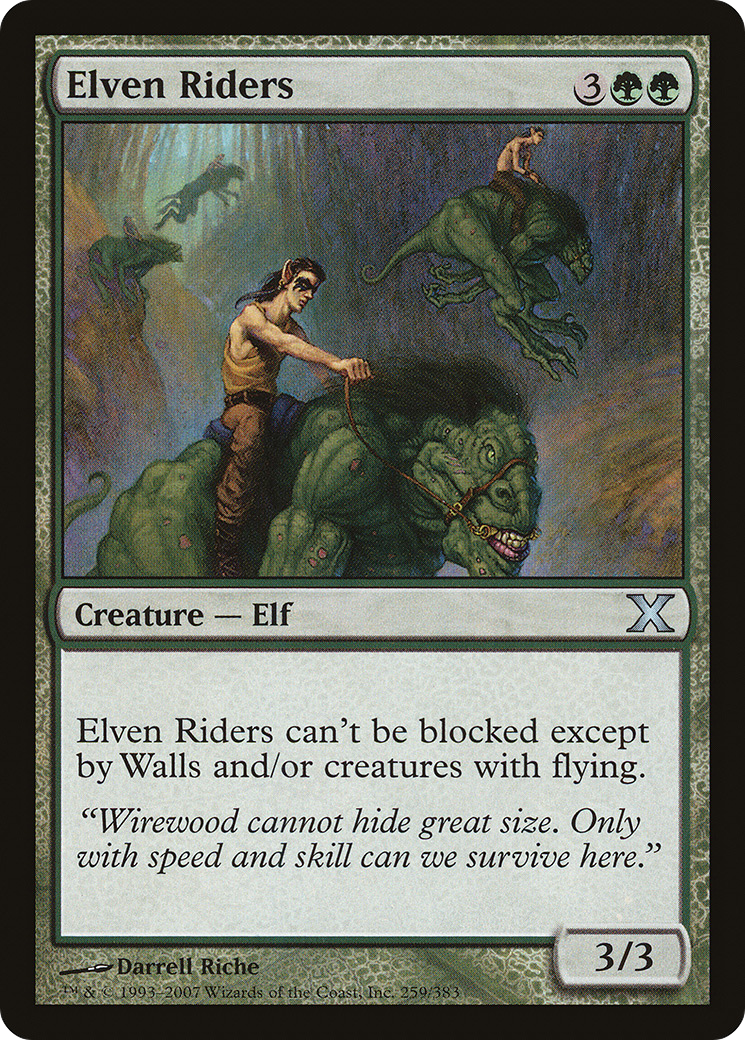 Elven Riders (259) Foil - Tenth Edition