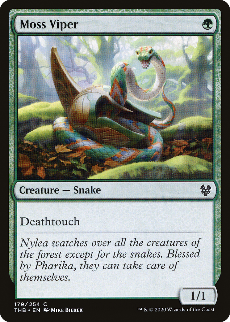 Moss Viper (179) Foil - Theros Beyond Death