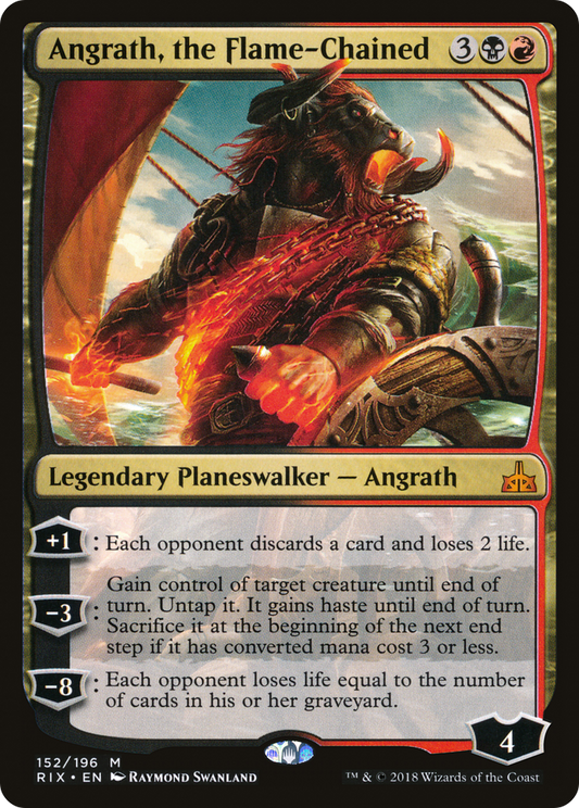 Angrath, the Flame-Chained (152) Foil - Rivals of Ixalan
