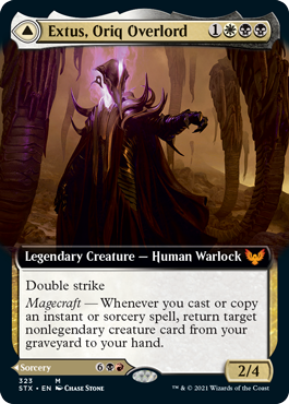Extus, Oriq Overlord (Extended Art) (323) Foil - Strixhaven: School of Mages