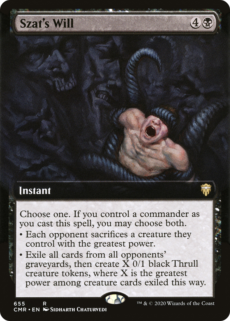 Szat's Will (Extended Art) (655) - Commander Legends