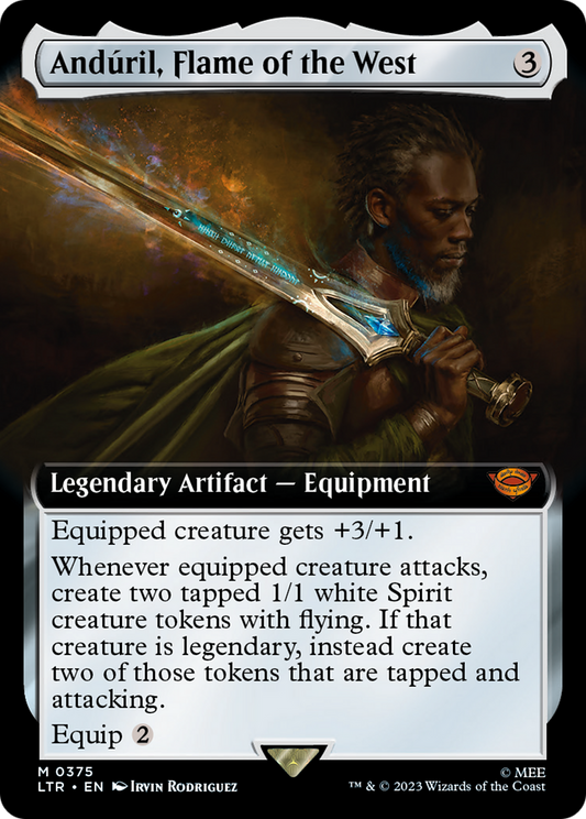 Andúril, Flame of the West (Extended Art) (375) Foil - The Lord of the Rings: Tales of Middle-earth