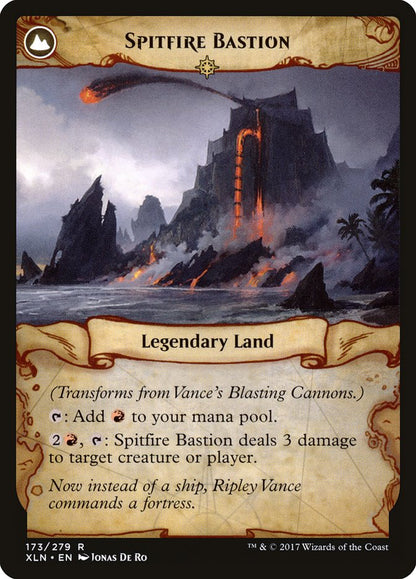 Vance's Blasting Cannons // Spitfire Bastion [Ixalan] Foil