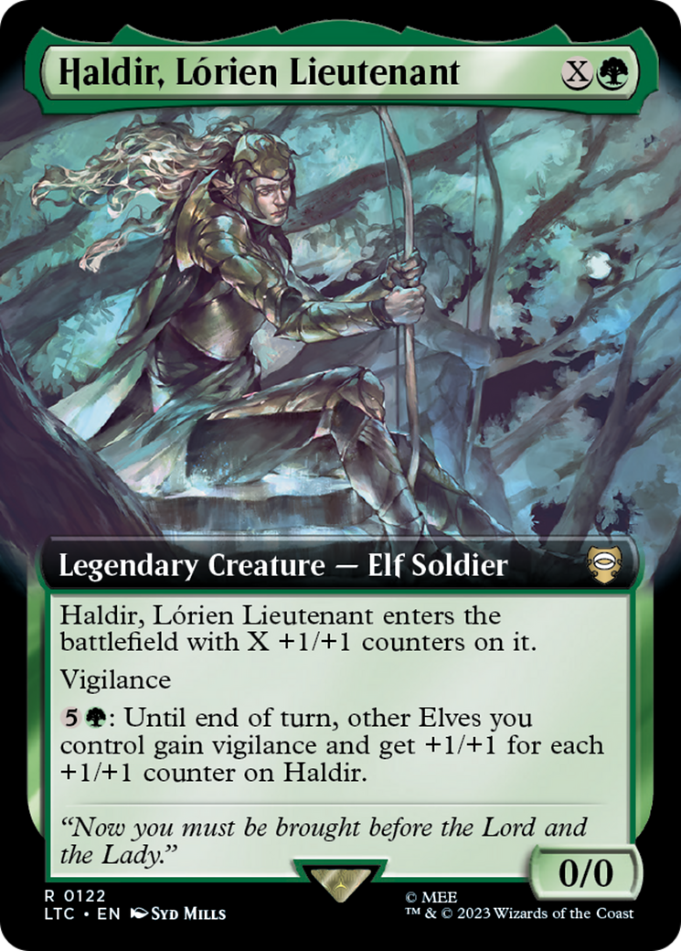 Haldir, Lorien Lieutenant (Extended Art) (122) - Tales of Middle-earth Commander