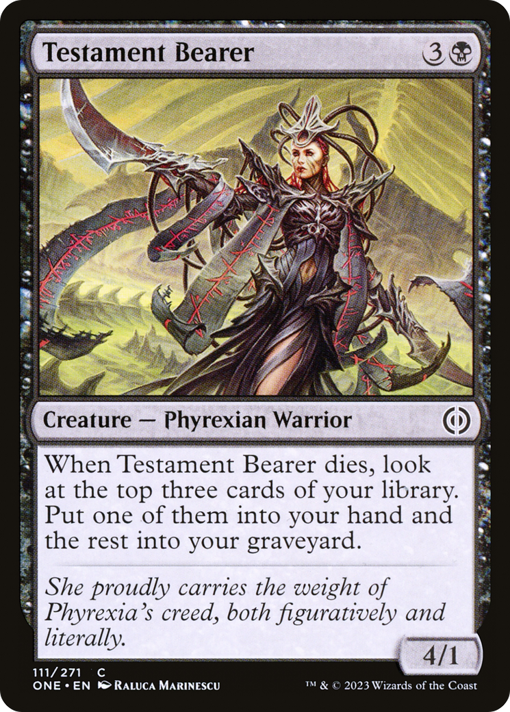 Testament Bearer (111) Foil - Phyrexia: All Will Be One
