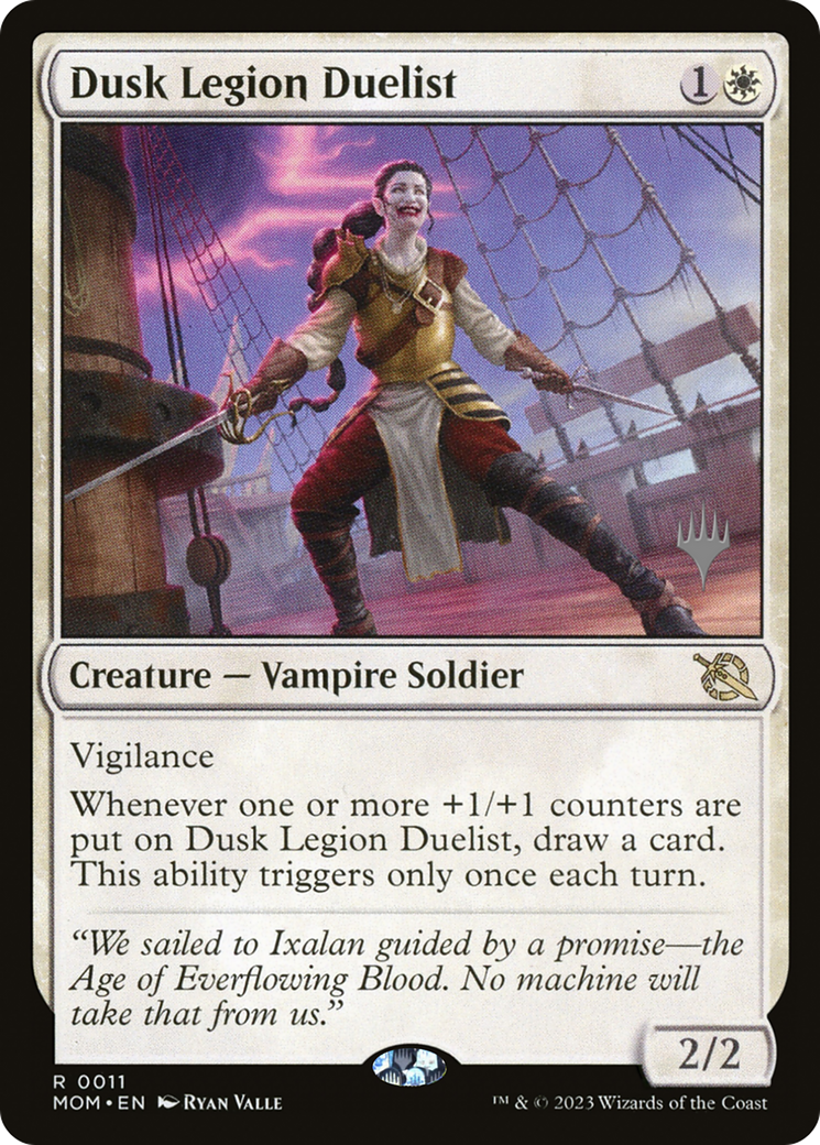 Dusk Legion Duelist (Promo Pack) [March of the Machine Promos] Foil