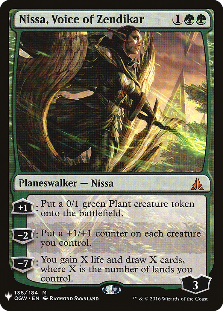 Nissa, Voice of Zendikar (OGW-138) - The List