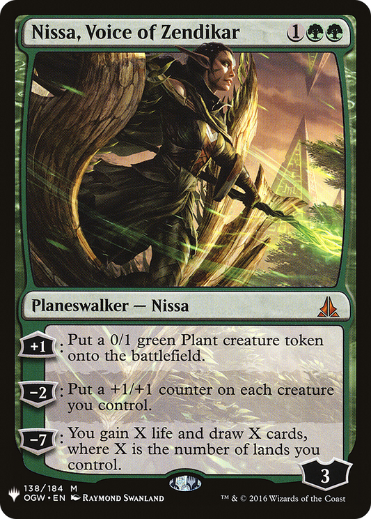 Nissa, Voice of Zendikar (OGW-138) - The List