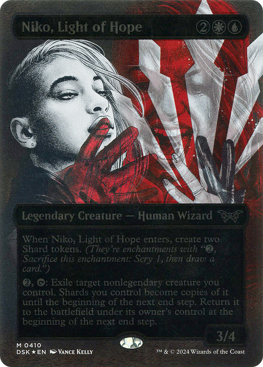 Niko, Light of Hope: (Showcase)(Borderless) Foil (410)