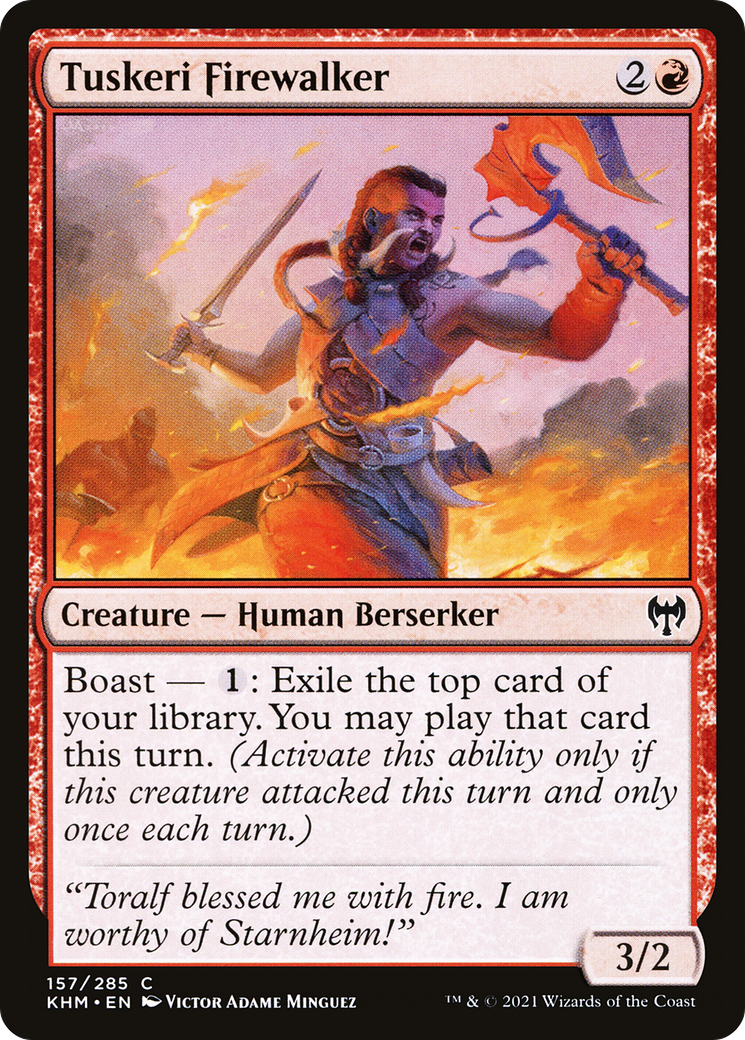 Tuskeri Firewalker (157) Foil - Kaldheim