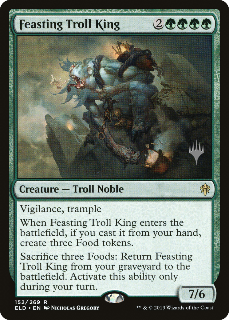 Feasting Troll King (152p) - Throne of Eldraine Promos