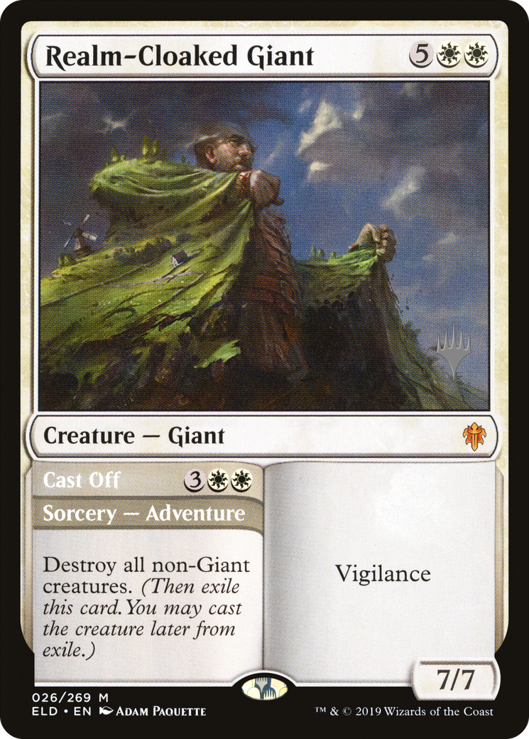 Realm-Cloaked Giant (026) - Throne of Eldraine Promos
