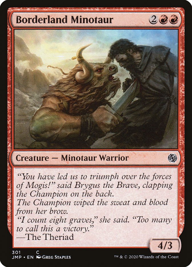 Borderland Minotaur [Jumpstart] | Silver Goblin