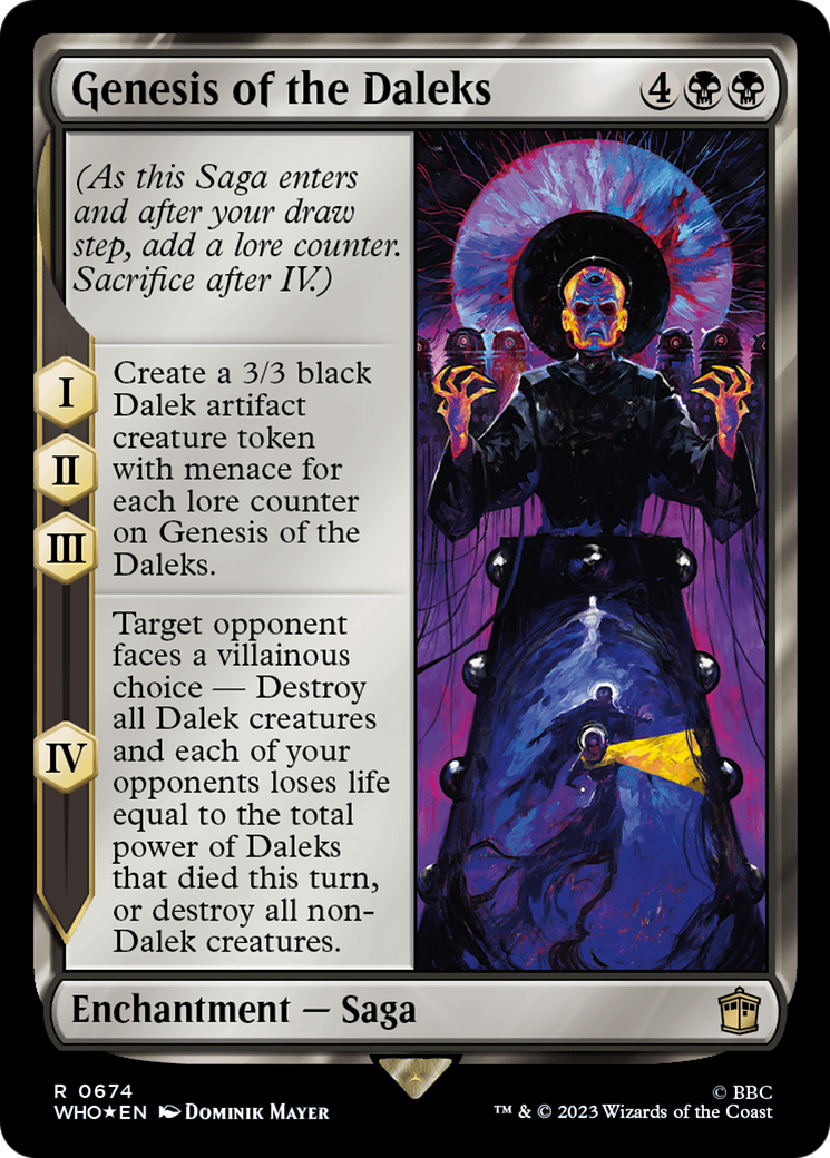 Genesis of the Daleks (674) Foil - Doctor Who