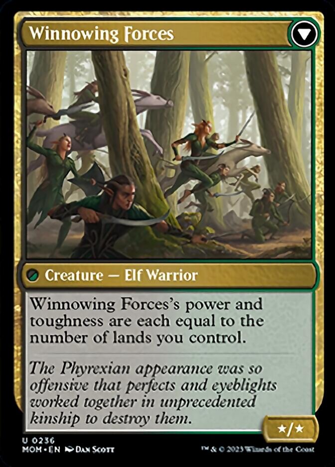 Invasion of Lorwyn // Winnowing Forces (236) Foil - March of the Machine