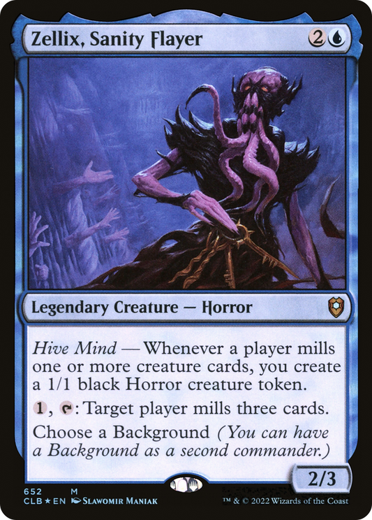 Zellix, Sanity Flayer (652) Foil - Commander Legends: Battle for Baldur's Gate