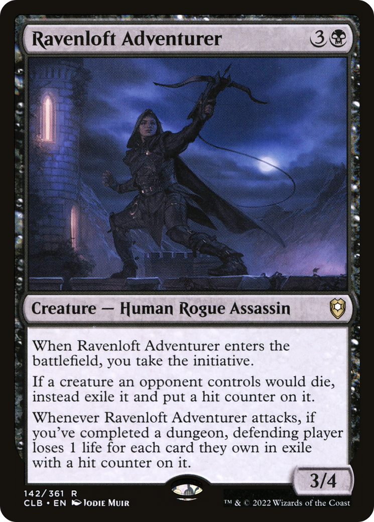 Ravenloft Adventurer (142) Foil - Commander Legends: Battle for Baldur's Gate