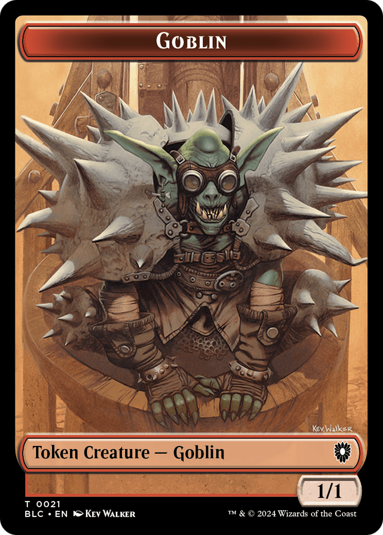 Illusion // Goblin Double-Sided Token [Bloomburrow Commander Tokens] | Silver Goblin