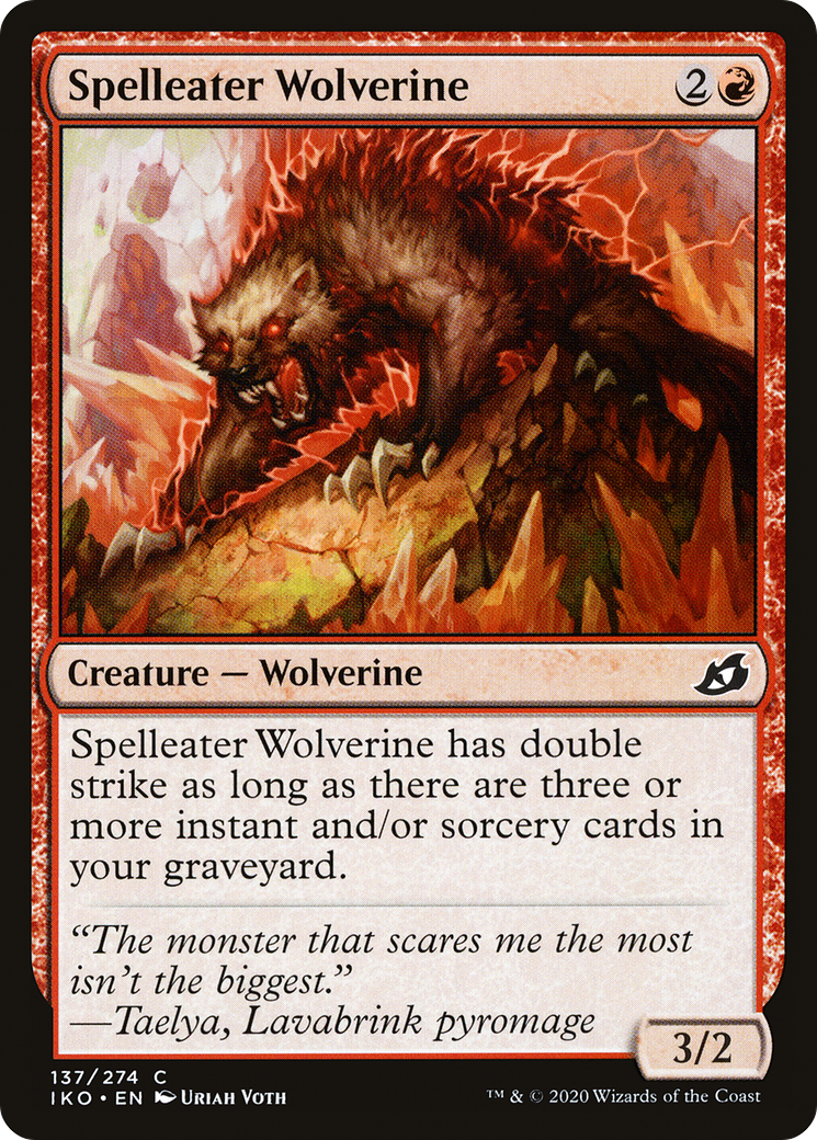 Spelleater Wolverine (137) Foil - Ikoria: Lair of Behemoths