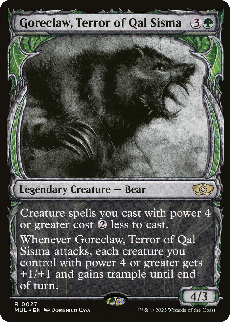 Goreclaw, Terror of Qal Sisma (027) Foil - Multiverse Legends