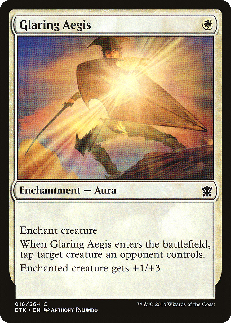 Glaring Aegis (018) Foil - Dragons of Tarkir