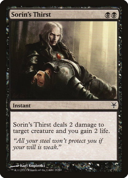 Sorin's Thirst (021) - Duel Decks: Sorin vs. Tibalt