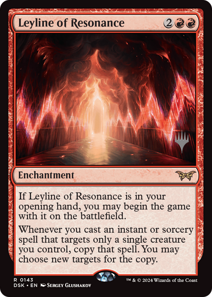 Leyline of Resonance [Duskmourn: House of Horror Promos] Foil