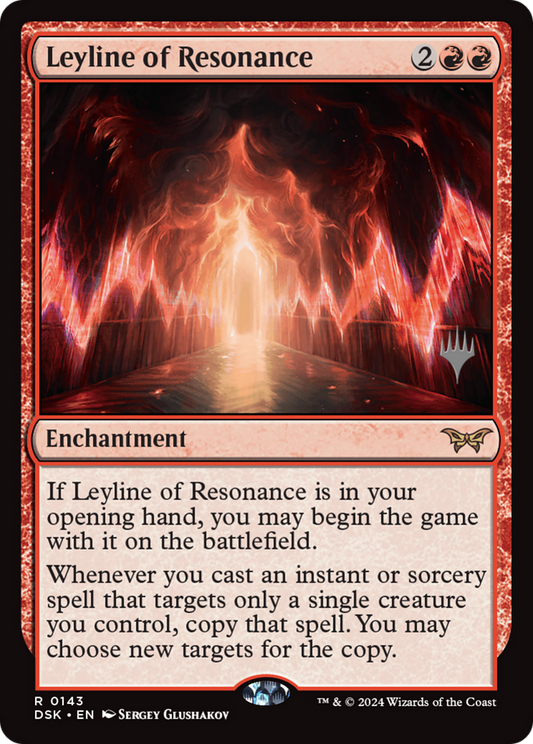 Leyline of Resonance [Duskmourn: House of Horror Promos] Foil