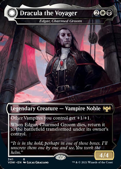 Edgar, Charmed Groom // Edgar Markov's Coffin - Dracula the Voyager // Casket of Native Earth [Innistrad: Crimson Vow] Foil