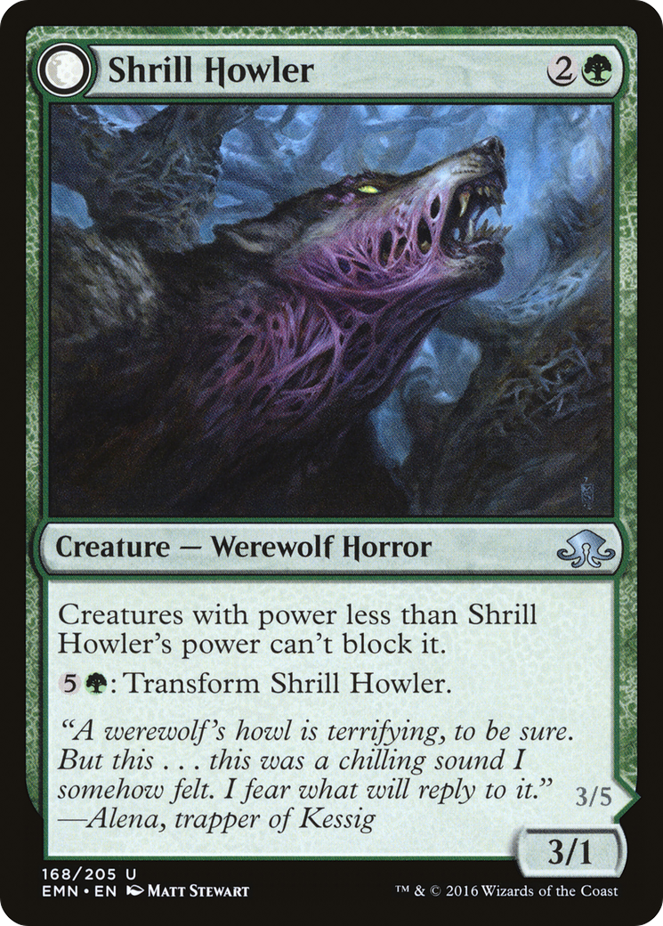 Shrill Howler (168) Foil - Eldritch Moon