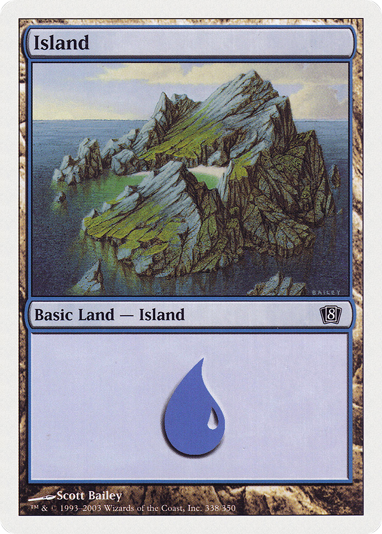 Island (338) Foil - Eighth Edition