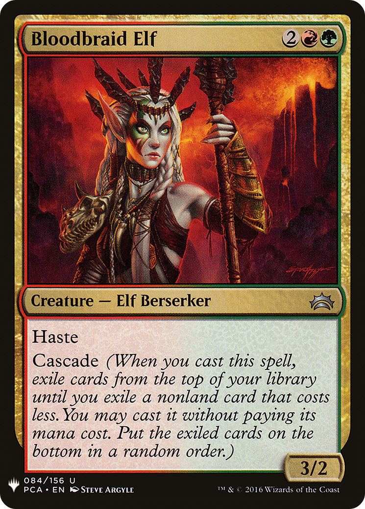 Bloodbraid Elf (PCA-84) - The List