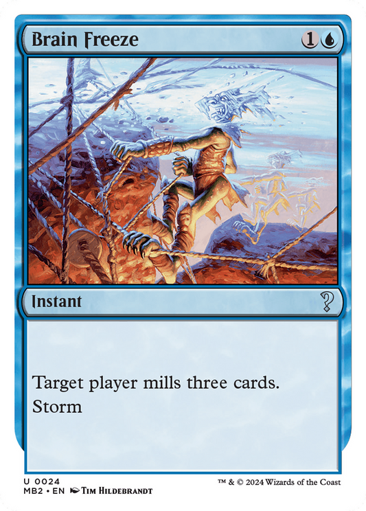 Brain Freeze (White Border) (024) - Mystery Booster 2