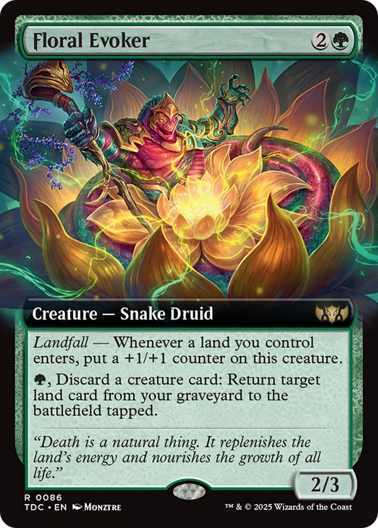 Floral Evoker (Extended Art) (086) - Commander: Tarkir: Dragonstorm